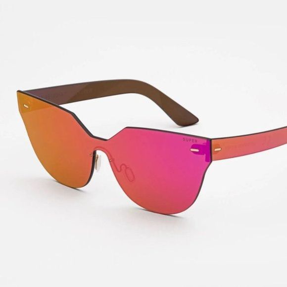 RetroSuperFuture Hot Pink Mirrored Sunglasses main image 7